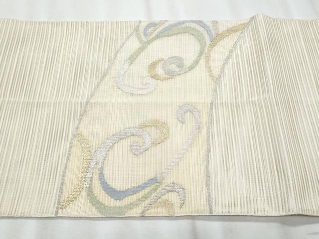 平和屋着物＊夏物　太鼓柄袋帯　絽綴れ　立波文　金銀糸　正絹　逸品　CABI5620fb
