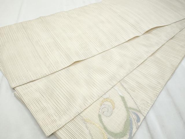 平和屋着物＊夏物　太鼓柄袋帯　絽綴れ　立波文　金銀糸　正絹　逸品　CABI5620fb