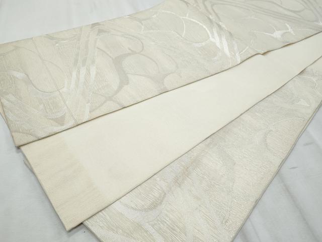 平和屋着物＊夏物　六通柄袋帯　鹿　銀糸　正絹　逸品　CABI5630fb