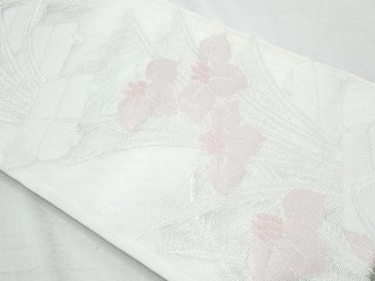 平和屋着物＊夏物　六通柄袋帯　杜若　銀糸　CABI5632fb
