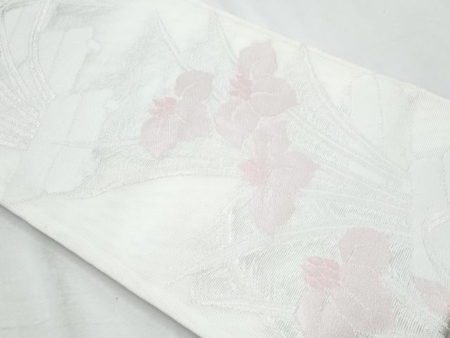 平和屋着物＊夏物　六通柄袋帯　杜若　銀糸　CABI5632fb