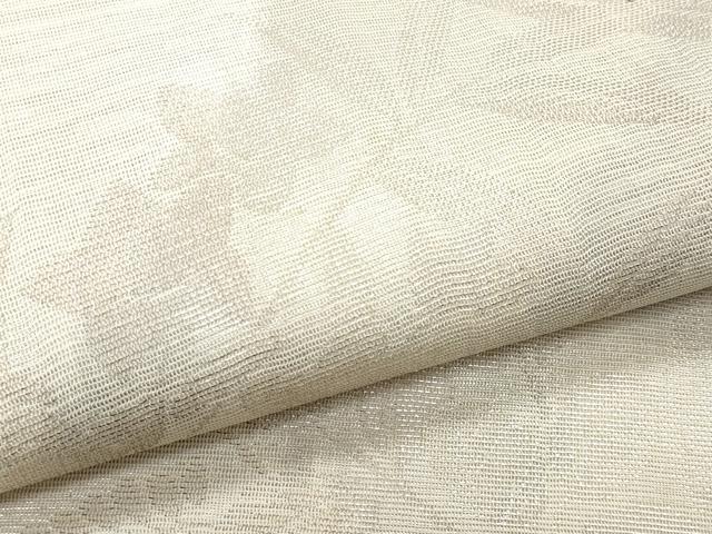 平和屋着物＊夏物　六通柄袋帯　舟　秋草文　銀糸　正絹　逸品　CABI5633fb