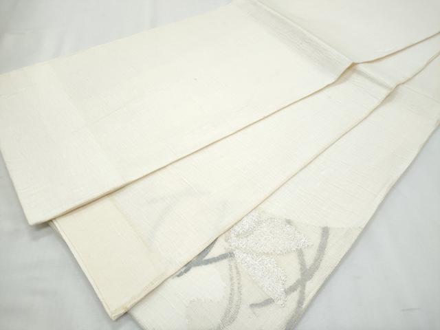 平和屋着物＊夏物　西陣　西陣の名門織元　いづくら謹製　太鼓柄袋帯　舞蝶文　銀糸　証紙付き　正絹　逸品　CABI5636fb