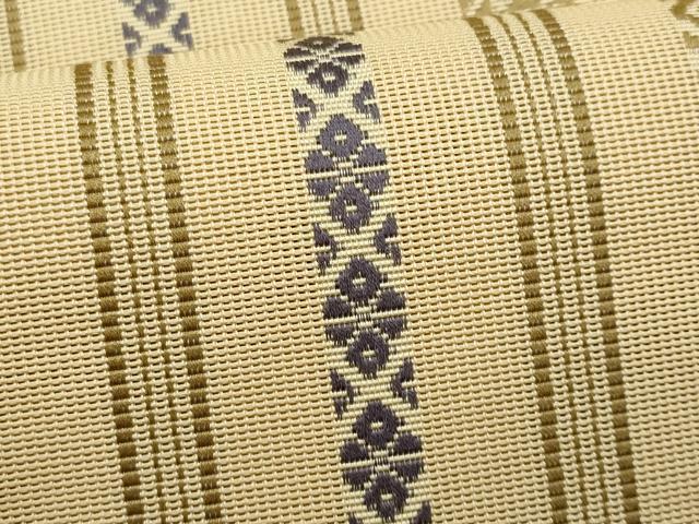 平和屋着物＊夏物　本場筑前博多織　八寸名古屋帯　紗献上　木蘭色　正絹　逸品　CABI5637fb