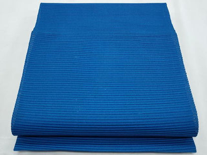 平和屋着物＊夏物　八寸名古屋帯　絽綴れ　青色　正絹　逸品　CABI5650fb