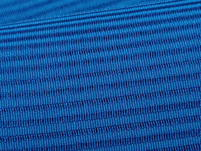 平和屋着物＊夏物　八寸名古屋帯　絽綴れ　青色　正絹　逸品　CABI5650fb