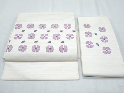 平和屋着物＊夏物　塩瀬　つけ帯　ろうけつ染　抽象文　正絹　逸品　CABI5661fb