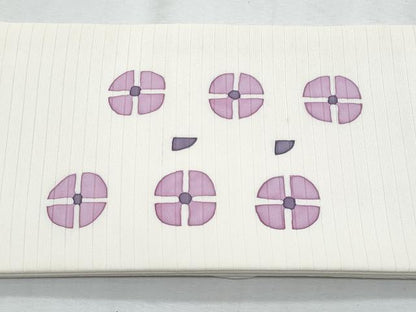 平和屋着物＊夏物　塩瀬　つけ帯　ろうけつ染　抽象文　正絹　逸品　CABI5661fb