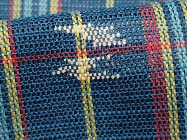 平和屋着物＊夏物　つけ帯　格子　正絹　逸品　CABI5664fb