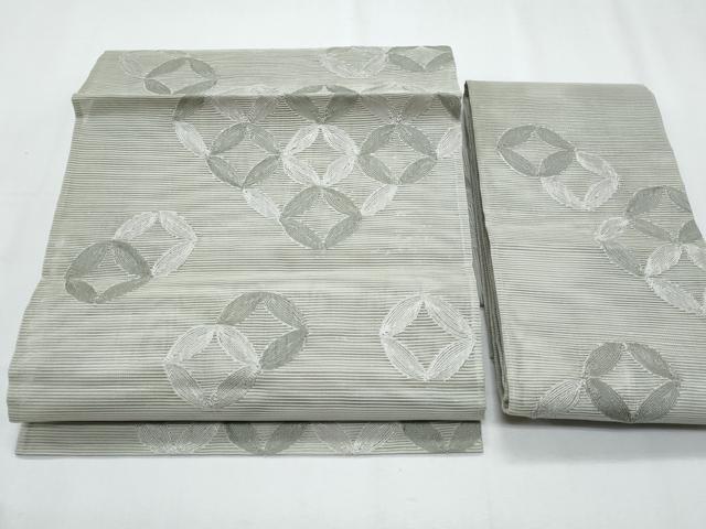 平和屋着物＊夏物　つけ帯　絽綴れ　七宝文　正絹　逸品　CABI5666fb