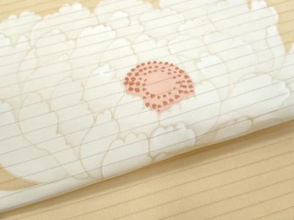 平和屋着物＊夏物　塩瀬　つけ帯　牡丹　正絹　逸品　CABI5668fb