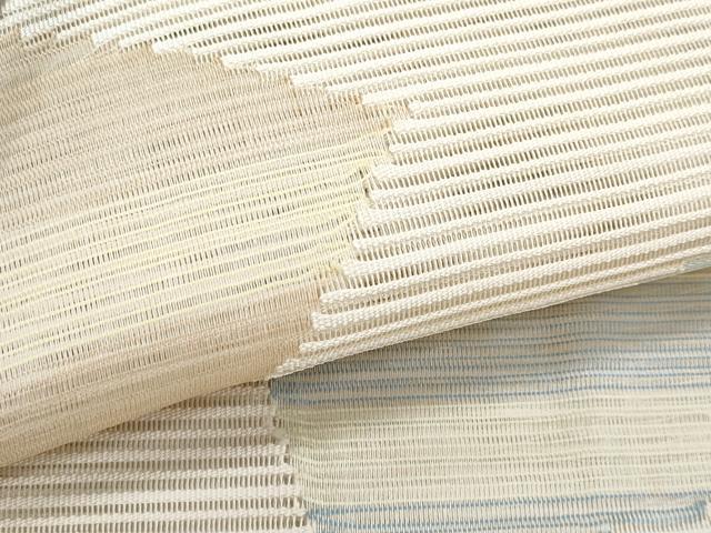 平和屋着物＊夏物　八寸名古屋帯　絽綴れ　色紙重ね文　正絹　逸品　CABI5676fb