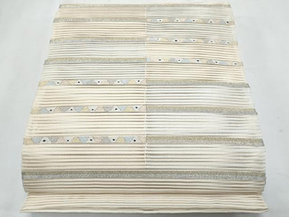 平和屋着物＊夏物　八寸名古屋帯　絽綴れ　横段文　金銀糸　正絹　逸品　CABI5677fb