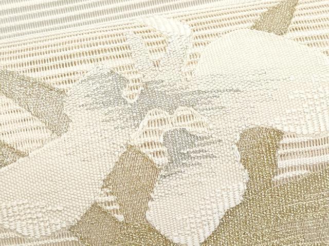 平和屋着物＊夏物　八寸名古屋帯　絽綴れ　杜若　金銀糸　正絹　逸品　CABI5680fb
