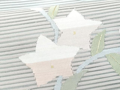 平和屋着物＊夏物　八寸名古屋帯　絽綴れ　桔梗　正絹　逸品　CABI5688fb