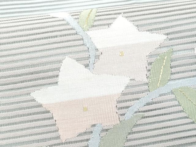 平和屋着物＊夏物　八寸名古屋帯　絽綴れ　桔梗　正絹　逸品　CABI5688fb