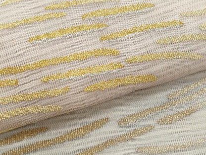 平和屋着物＊夏物　八寸名古屋帯　絽綴れ　抽象文様　金銀糸　正絹　逸品　CABI5691fb