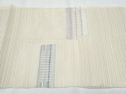 平和屋着物＊夏物　八寸名古屋帯　絽綴れ　横段文　正絹　逸品　CABI5697fb