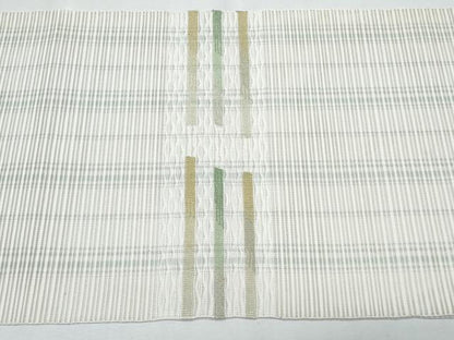 平和屋着物＊夏物　八寸名古屋帯　絽綴れ　横段文　正絹　逸品　CABI5698fb