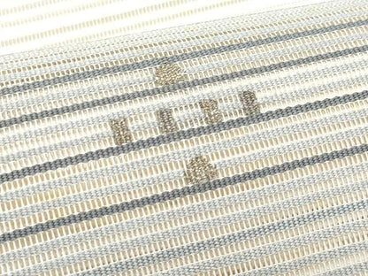 平和屋着物＊夏物　八寸名古屋帯　絽綴れ　丸文　金糸　正絹　逸品　CABI5700fb