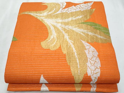 平和屋着物＊夏物　アンティーク　大正ロマン　丸帯　枝花文　金銀糸　正絹　逸品　CABI5709fb