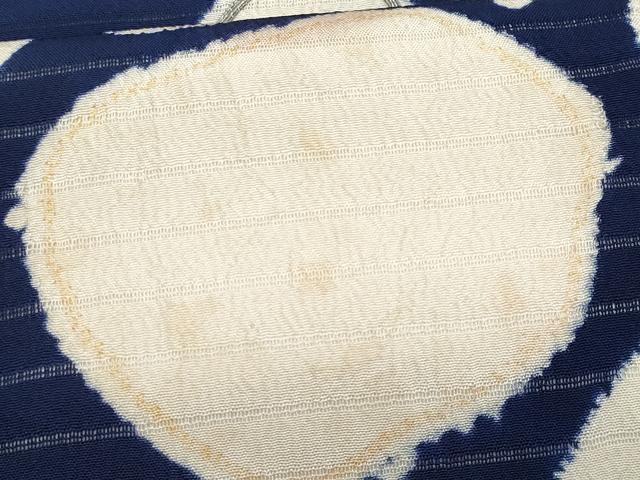 平和屋着物＊夏物　アンティーク　大正ロマン　九寸名古屋帯　駒刺繍　石畳　蟹　金糸　正絹　逸品　CABI5716fb