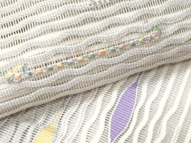 平和屋着物＊夏物　八寸名古屋帯　絽綴れ　抽象丸文　金銀糸　正絹　逸品　CABI5721fb