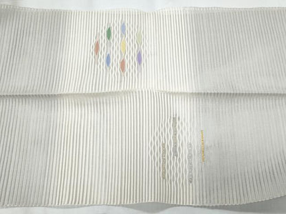 平和屋着物＊夏物　八寸名古屋帯　絽綴れ　抽象丸文　金銀糸　正絹　逸品　CABI5721fb