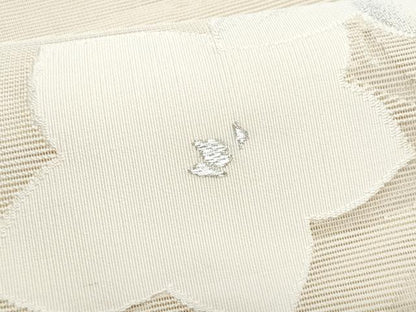 平和屋着物＊夏物　八寸名古屋帯　絽綴れ　桔梗　銀糸　正絹　逸品　CABI5730fb