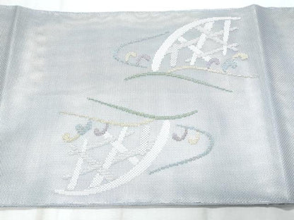 平和屋着物＊夏物　太鼓柄袋帯　籬立波文　金銀糸　正絹　逸品　CABI5732fb
