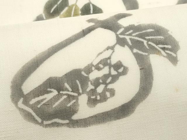 平和屋着物＊夏物　松煙染の第一人者　川島草苑　九寸名古屋帯　作家物　成り物　正絹　逸品　CABI5735fb