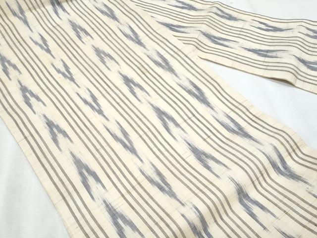 平和屋着物＊夏物　九寸名古屋帯　抽象間道　麻　逸品　CABI5736fb
