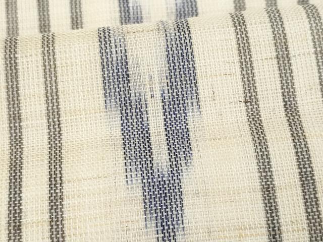 平和屋着物＊夏物　九寸名古屋帯　抽象間道　麻　逸品　CABI5736fb