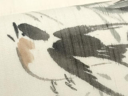平和屋着物＊夏物　九寸開き名古屋帯　作家物　手描き　飛鳥枝葉文　正絹　逸品　CABI5739fb