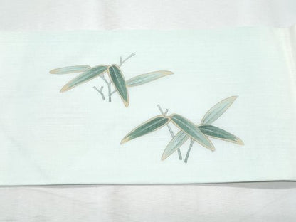 平和屋着物＊夏物　九寸名古屋帯　蟹　笹竹文　CABI5747fb