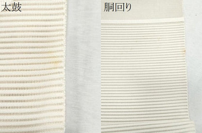 平和屋着物＊夏物　八寸名古屋帯　絽綴れ　花唐草丸文　正絹　逸品　CABI5758fb