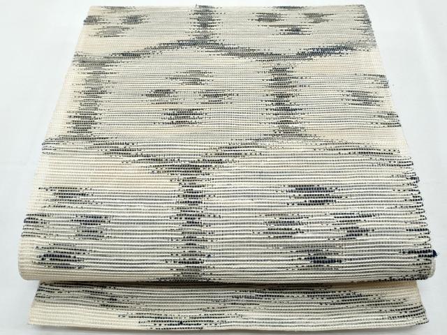 平和屋着物＊夏物　八寸名古屋帯　抽象文　正絹　逸品　CABI5773fb