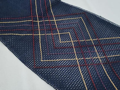 平和屋着物＊夏物　八寸名古屋帯　羅　幾何学文　正絹　逸品　CABI5781fb
