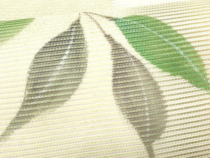 平和屋着物＊夏物　九寸名古屋帯　刺繍　枝花文　金銀糸　正絹　逸品　CABI5812fb