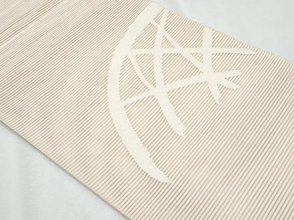 平和屋着物＊夏物　八寸名古屋帯　絽綴れ　籬文　正絹　逸品　CABI5814fb