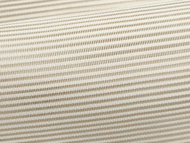 平和屋着物＊夏物　八寸名古屋帯　絽綴れ　市松文　銀糸　正絹　逸品　CABI5825fb