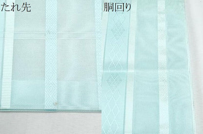 平和屋着物＊夏物　八寸名古屋帯　博多織　間道　CABI5839fb