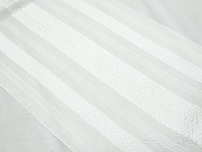 平和屋着物＊夏物　本場筑前博多織　八寸名古屋帯　紗献上　胡粉色　正絹　逸品　CABI5845fb