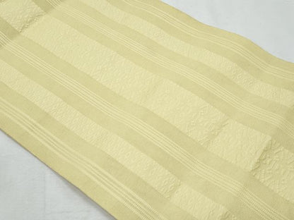 平和屋着物＊夏物　八寸名古屋帯　博多織　紗献上　枯草色　CABI5847fb