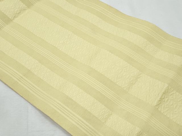平和屋着物＊夏物　八寸名古屋帯　博多織　紗献上　枯草色　CABI5847fb