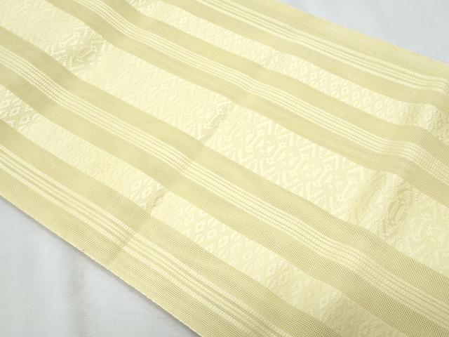 平和屋着物＊夏物　八寸名古屋帯　博多織　紗献上　蒸栗色　CABI5851fb