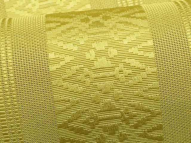 平和屋着物＊夏物　本場筑前博多織　八寸名古屋帯　紗献上　鶸色　正絹　逸品　CABI5852fb