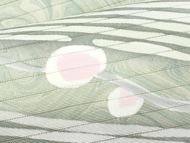 平和屋着物＊夏物　絽塩瀬　九寸名古屋帯　墨流し文様　正絹　逸品　CABI5857fb