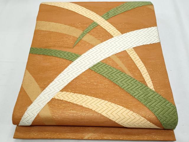 平和屋着物＊夏物　太鼓柄　本袋帯　唐織　芝草文　金彩　正絹　逸品　CABI5860fb