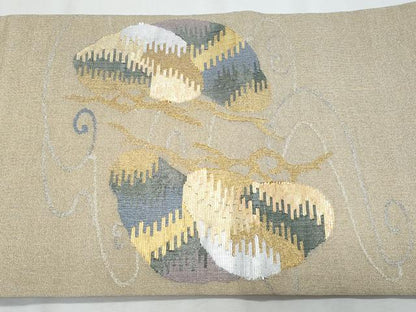 平和屋着物＊夏物　六通柄袋帯　枝松文　金銀糸　正絹　逸品　CABI5861fb